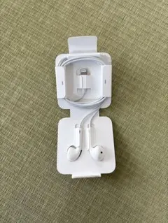 有線イヤホン ホワイト ケース付き　iPhone 純正