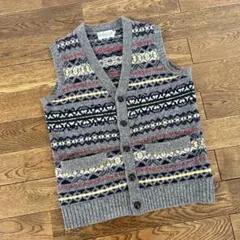 FREAK'S STORE フェアアイル柄ニットベストM