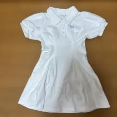 未使用品JENNI love 半袖ポロワンピース ホワイト