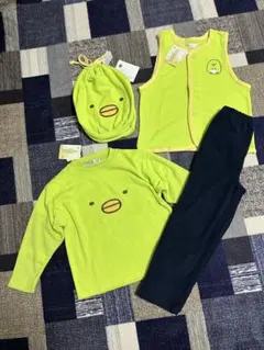 すみっコぐらし　フリースパジャマ　新品タグ付き　2点セット　ぺんぎん？　130