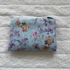 新品 ダッフィーアンドフレンズ エコバッグ 水色 ステラルー ダッフィー