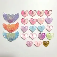 デコパーツ まとめ売り ハート ハンドメイド