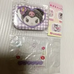 サンリオ　クロミ　ときめき平成コギャル　プリクラ風　缶バッジ＆カバー