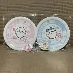 新品【くら寿司】　ちいかわ　コラボ お皿　缶バッジ　　＆　マグネットシート