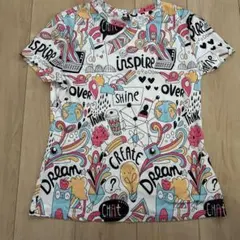 SHEIN カラフルグラフィック半袖Tシャツ