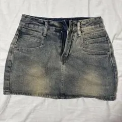 SHEIN DENIM JEANS ミニスカート デニムカラー