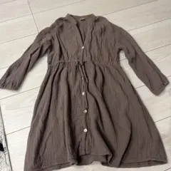 TeTe a TeTe ワンピース 120 ブラウン 七分丈