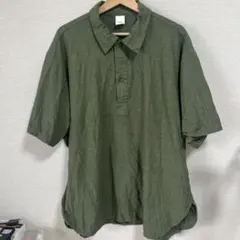BEAMS 半袖シャツ オリーブカラー 新作 Lのサムネイル