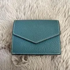 BONAVENTURA 三つ折り財布 青 BONAVENTURA（ボナベンチュラ） 財布 ベルテッド トリフォールド