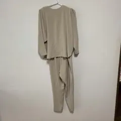used 詩仙堂しせんどう ちりめんパンツ グレー長ズボン 日本製 