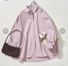 FREAK'S STORE ビッグシルエット ブロード ロングスリーブシャツ
