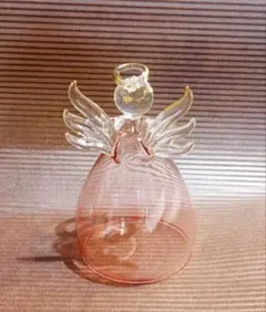 お値下げ【新品・未使用】ガラス製✨天使のオーナメント✨一輪挿し✨花瓶