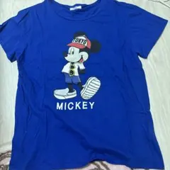 Disney ミッキーマウス 半袖Tシャツ ブルー 3Lのサムネイル