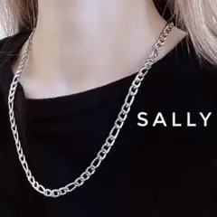 sale【シルバー】ステンレスシンプルなフィガロチェーンネックレス50cm