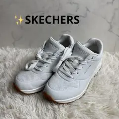 未使用✨スケッチャーズ　SKECHERS スニーカー 厚底 エアソール 白　23