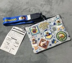 新品未使用　実写ドナルドダック ポーチ