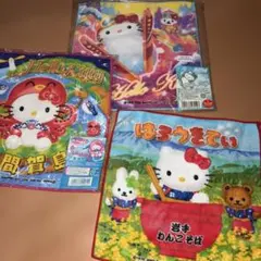 ハローキティ ご当地ハンカチタオル 6枚セット 平成 レトロ - メルカリ