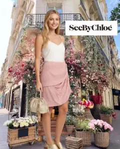SeeByChloe 直営店正規品　シルク絹　フレアスカートのサムネイル