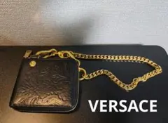 VERSACE 二つ折り財布 チェーン付き ブラックのサムネイル