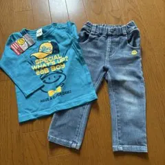 新品 êaB BOY 長袖Tシャツ デニムパンツ セットのサムネイル