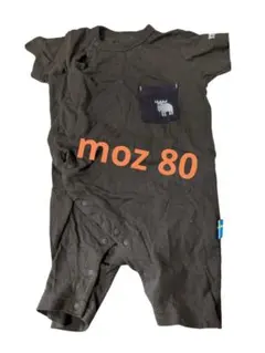 moz 80サイズ　半袖　ロンパース（動物柄）