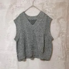 mystic♡スパンコール付 ニットベスト Vネック 2