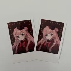 周央サンゴ チェキ風カード 2点セット