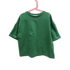 【美品】AZUL by moussy★クロップドTシャツ★グリーン★Sサイズ