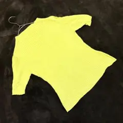 【ジョルジュレッシュ】シルク100％ イエローカラー サマーリブニット（フリー）