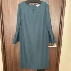 NATURAL BEAUTY BASIC グリーン ワンピース Sサイズ