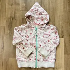 HusHusH スヌーピー 総柄 ジップアップパーカー 110cm