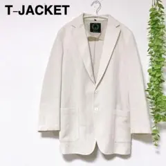 ★美品★T-JACKET テーラードジャケット　サマー　綿　アンコンM(720のサムネイル