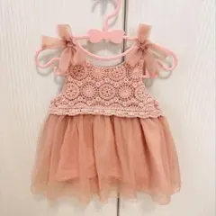 petit main ピンク ワンピース 80