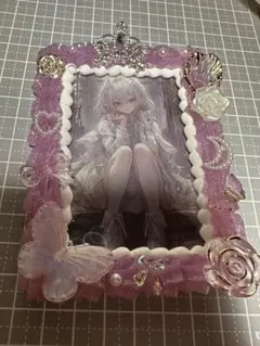 【138】ホイップデコ 韓国 硬質ケース トレカケース ピンクラメ