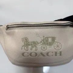 COACH アイボリー ボディバッグ