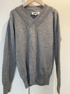 MM6 Maison Margiela Vネック ニット グレーのサムネイル