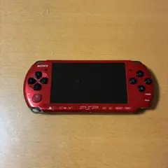 【動作確認済み】SONY PSP 3000 本体 レッド ブラック 充電器付き