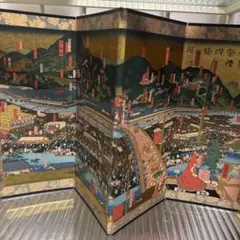 御即位式図'屏風「明正天皇御即位式図屏図」監修 ネルソン・アトキンス