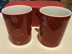 신품 미사용 品 GODIVA 2017 マグカップ 2個セット