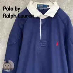 【人気カラー】ポロ ラルフローレン 長袖 ラガーシャツ メンズ 古着