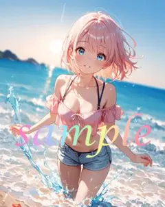 c443 かわいい イラスト アニメ A4ポスター