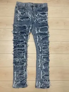 URKOOL ダメージデニムジーンズ