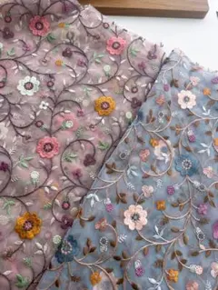 インド刺繍生地