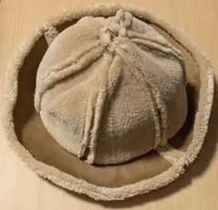 サマンサモスモス SM2 フェイクムートンハット ベージュ