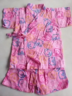 甚平 女の子 90　ツムツム　ディズニー　ミッキー　ピンク　ミニー　２歳頃