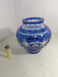 江戸切子　花器　南端久司　伝統工芸品　新品未使用 2025年最新】南端久司の人気アイテム - メルカリ