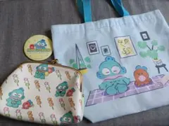 サンリオ　ハンギョドン　がま口ポーチ　トートバッグ　ミニミラー　まとめ売り