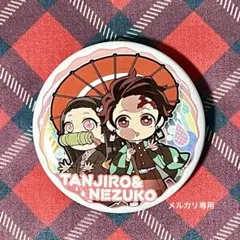 鬼滅の刃　炭治郎&禰豆子　缶バッジ　ぴた！でふぉめ