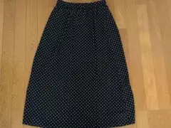 ユニクロ。UNIQLO ドット柄 フレアスカート L