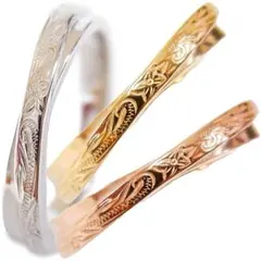 【送料無料】ハワイアンジュエリー リング 指輪 クロス スクロール  プルメリア